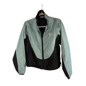 Pearl Izumi Womens Cycling Jacket Small Light Blue Black Colorblock Athletic Bik